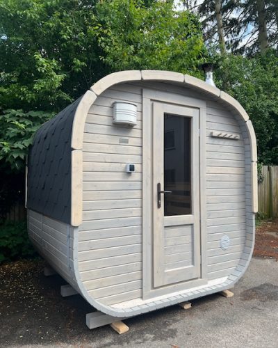 2m POD træfyret sauna