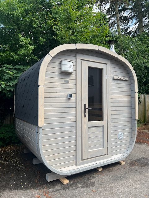 2m POD træfyret sauna