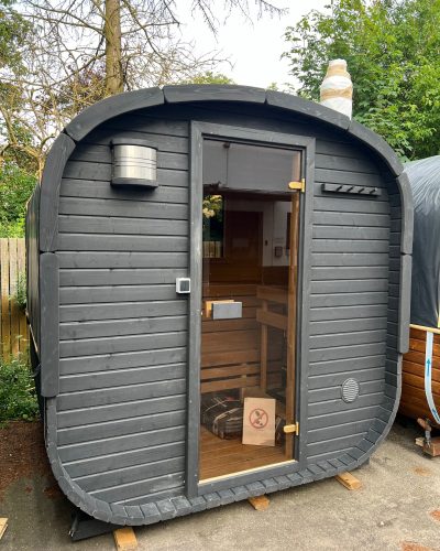 2m POD træfyret sauna